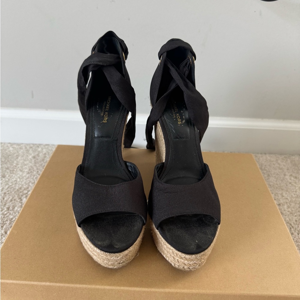 Michael Kors Collection Embry Silk Wedges